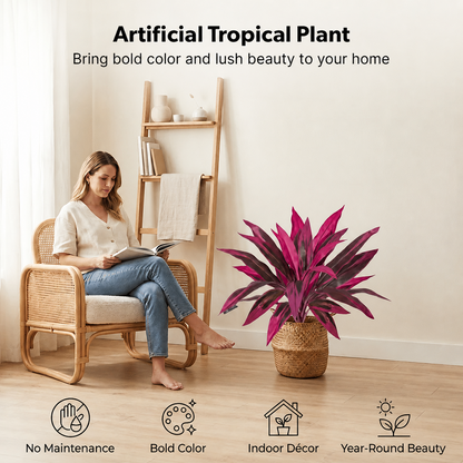 🎁 Last Day 60% OFF - Artificial Boston Fern & Dragon's Blood Tree Plants