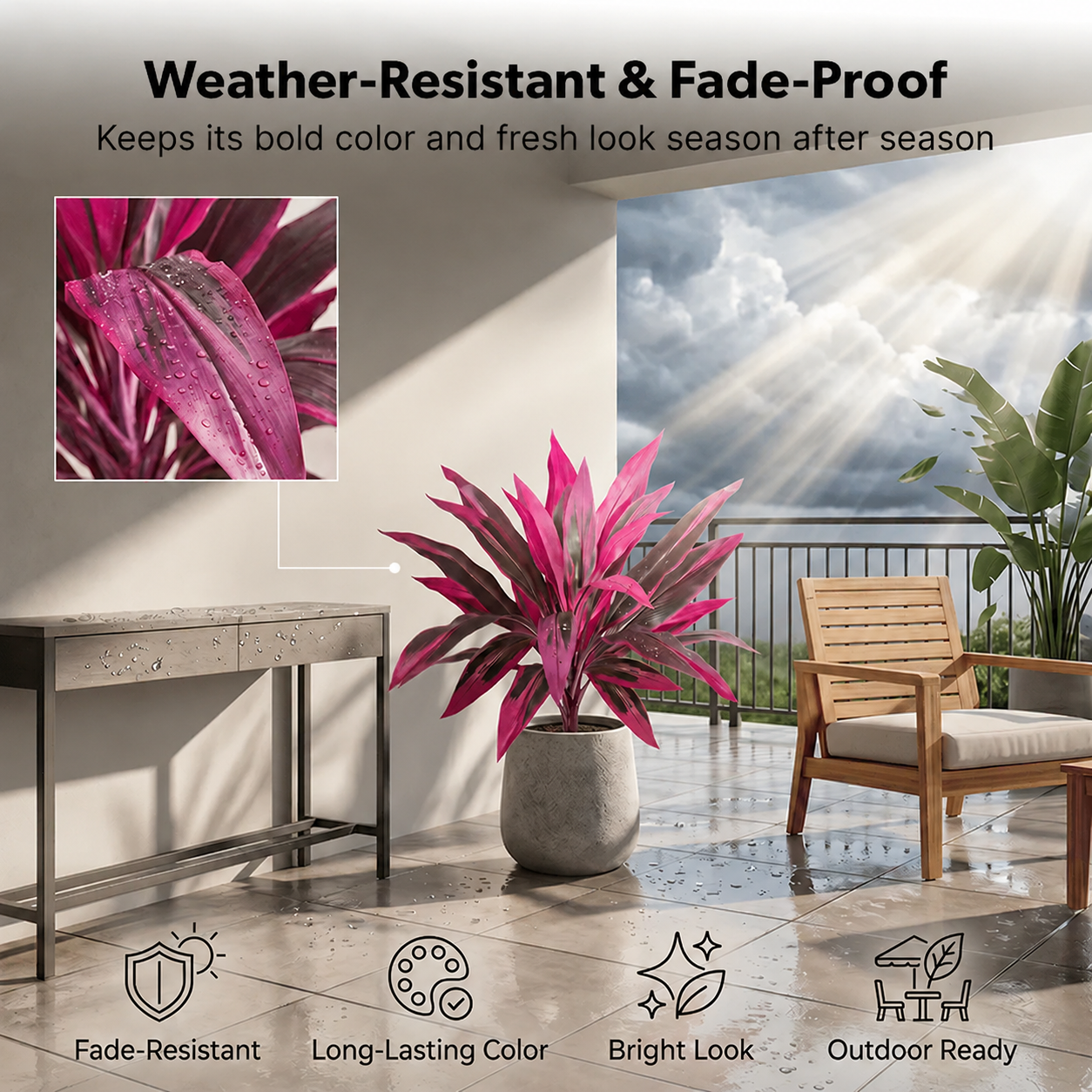 🎁 Last Day 60% OFF - Artificial Boston Fern & Dragon's Blood Tree Plants