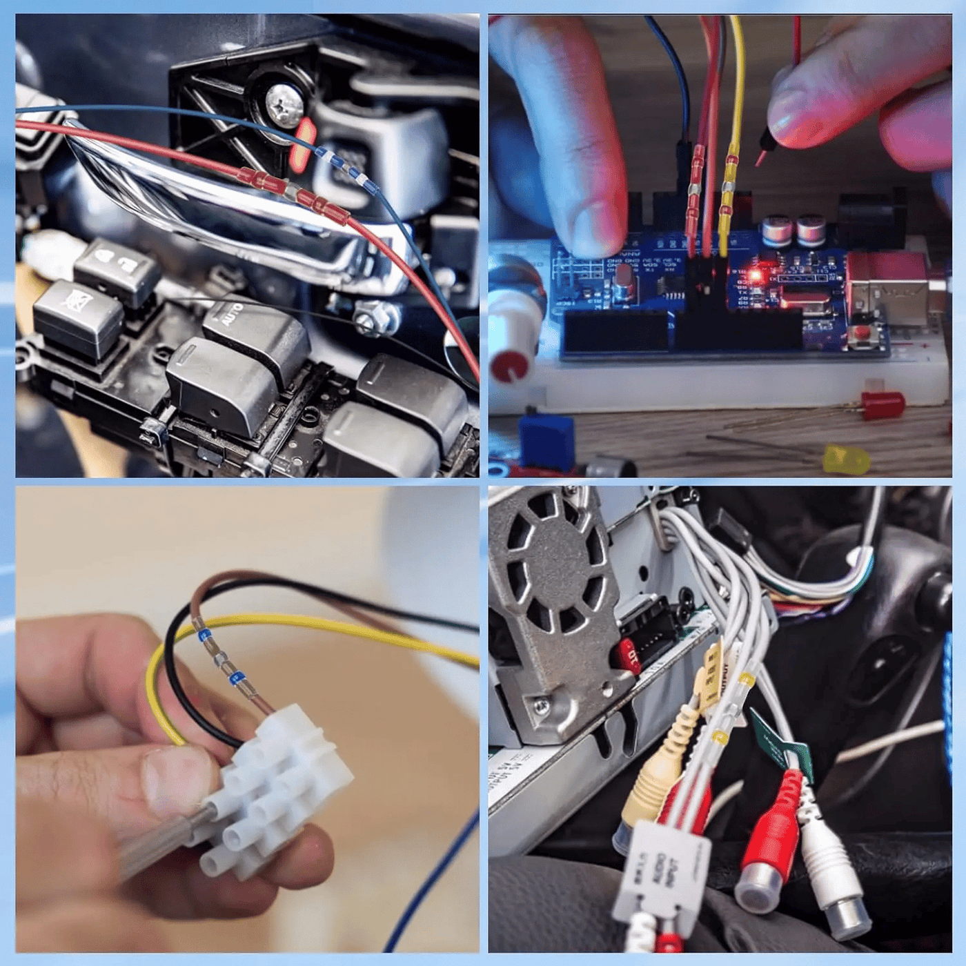Solder seal connectors used in automotive and electronics wiring