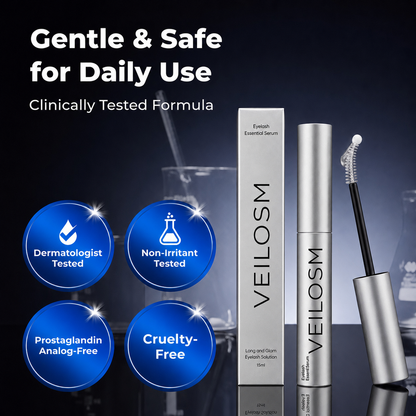 🔥Up To 20% OFF🔥 Buy 1 Get 1 Free| Veilosm™ Essential Eyelash Growth Serum - Safe & Gentle Lashes Care