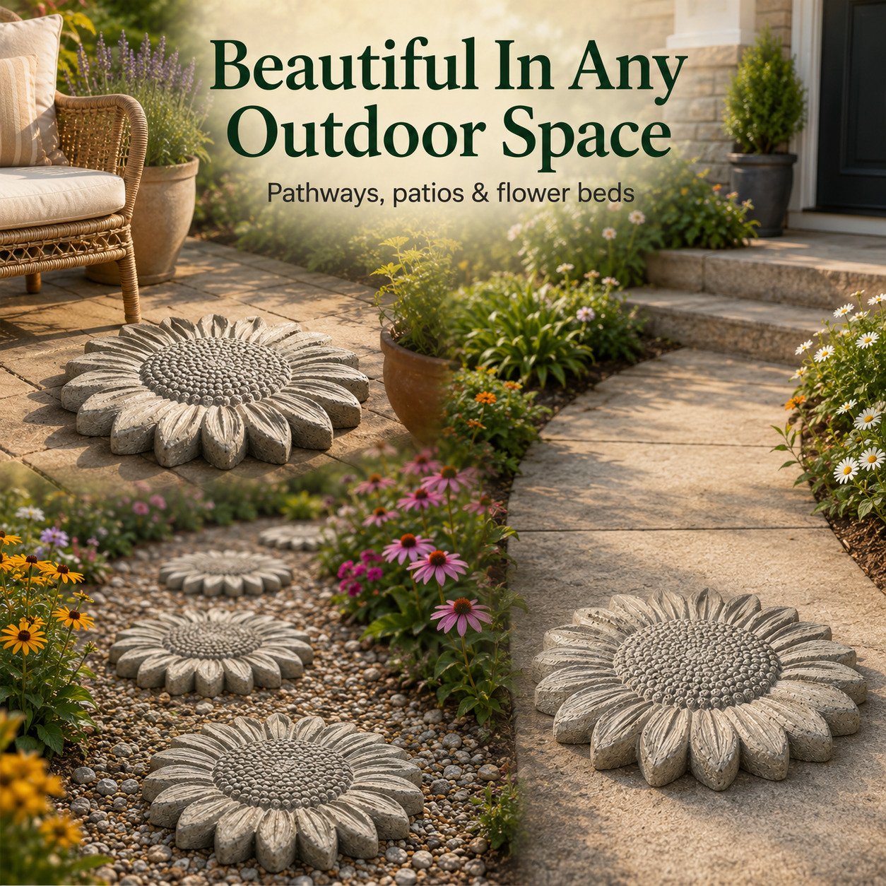 💥 LAST DAY 49% OFF - 🌻 Reusable Garden Art Mold – Make Your Garden Truly One of a Kind （Official Authentic Product）