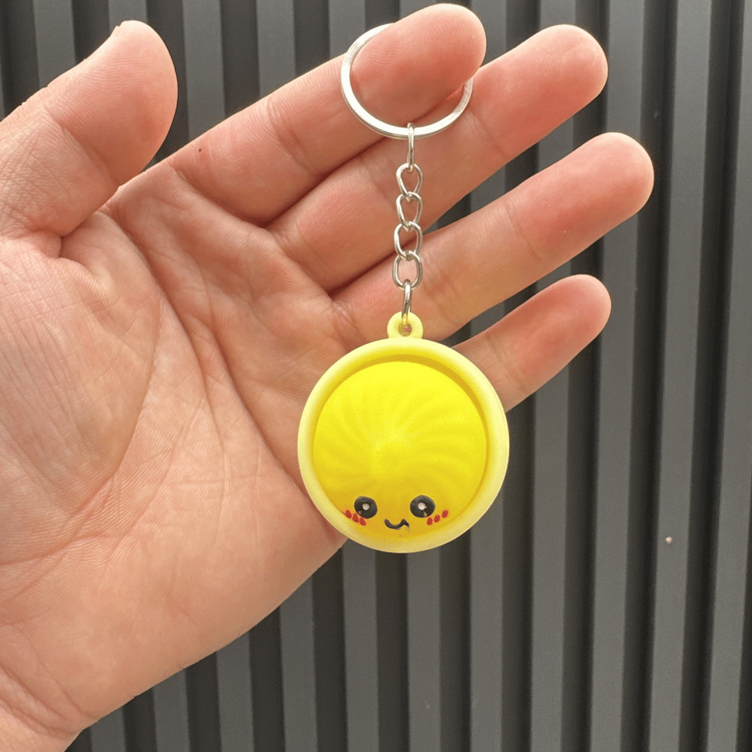 Cute Dumpling Fidget Keychain – Blind Box Surprise Stress Relief Toy