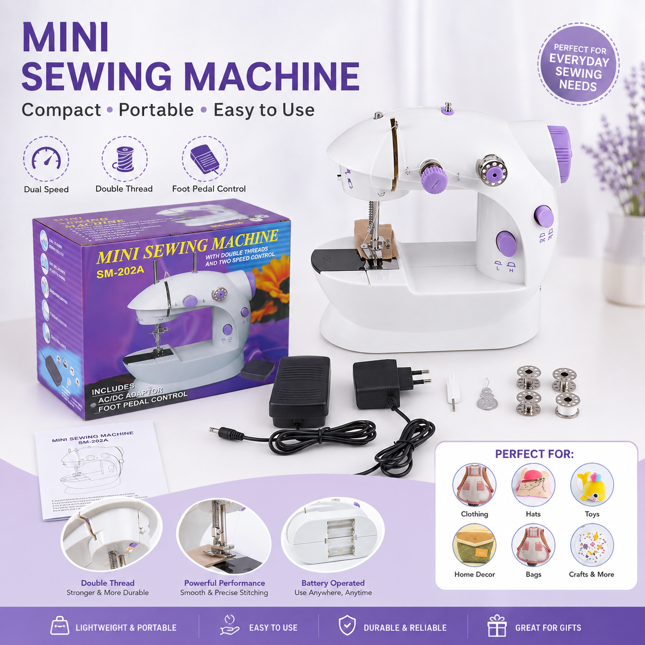 ⭐Household Mini Electric Sewing Machine