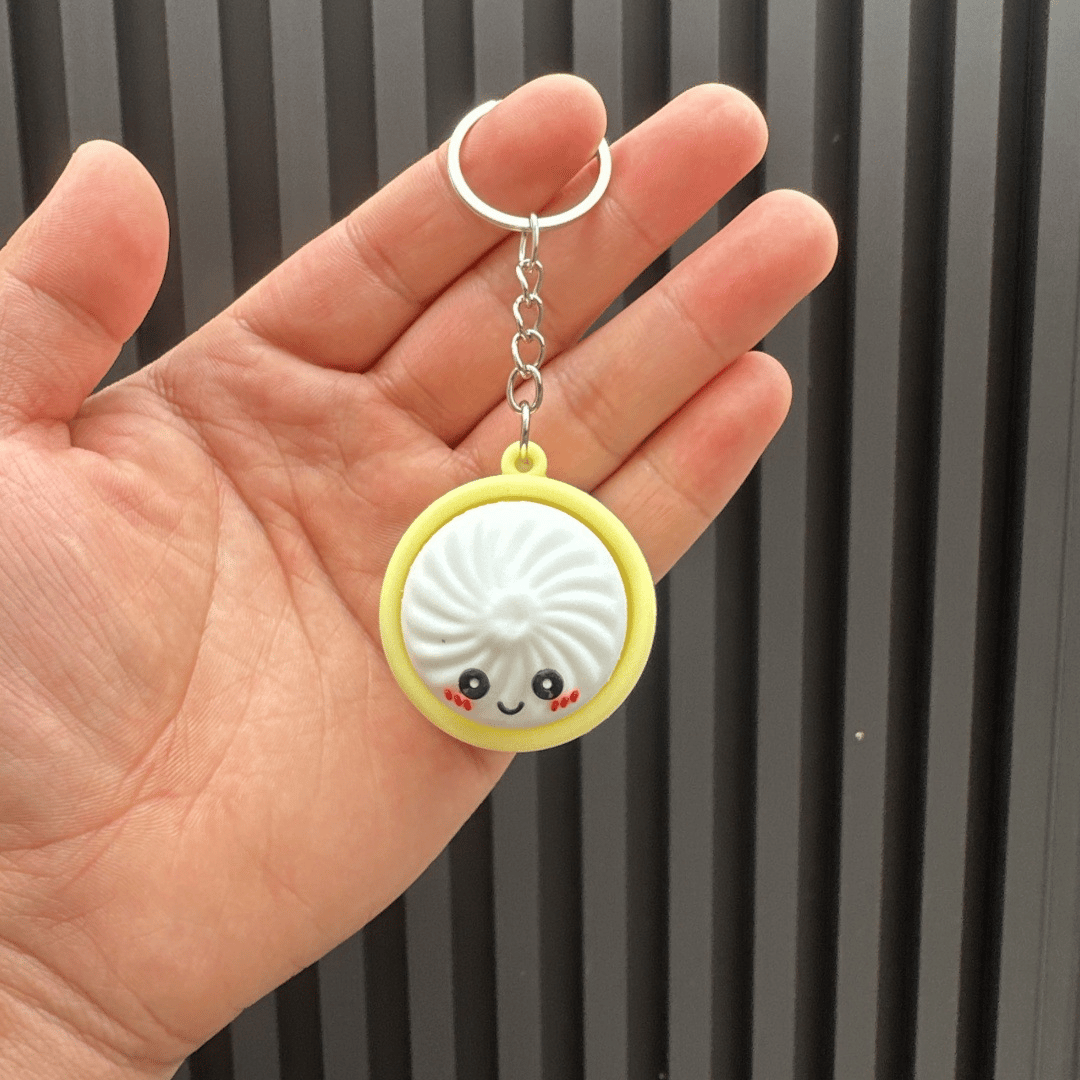 Cute Dumpling Fidget Keychain – Blind Box Surprise Stress Relief Toy