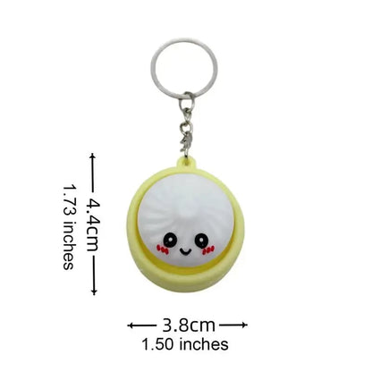 Cute Dumpling Fidget Keychain – Blind Box Surprise Stress Relief Toy