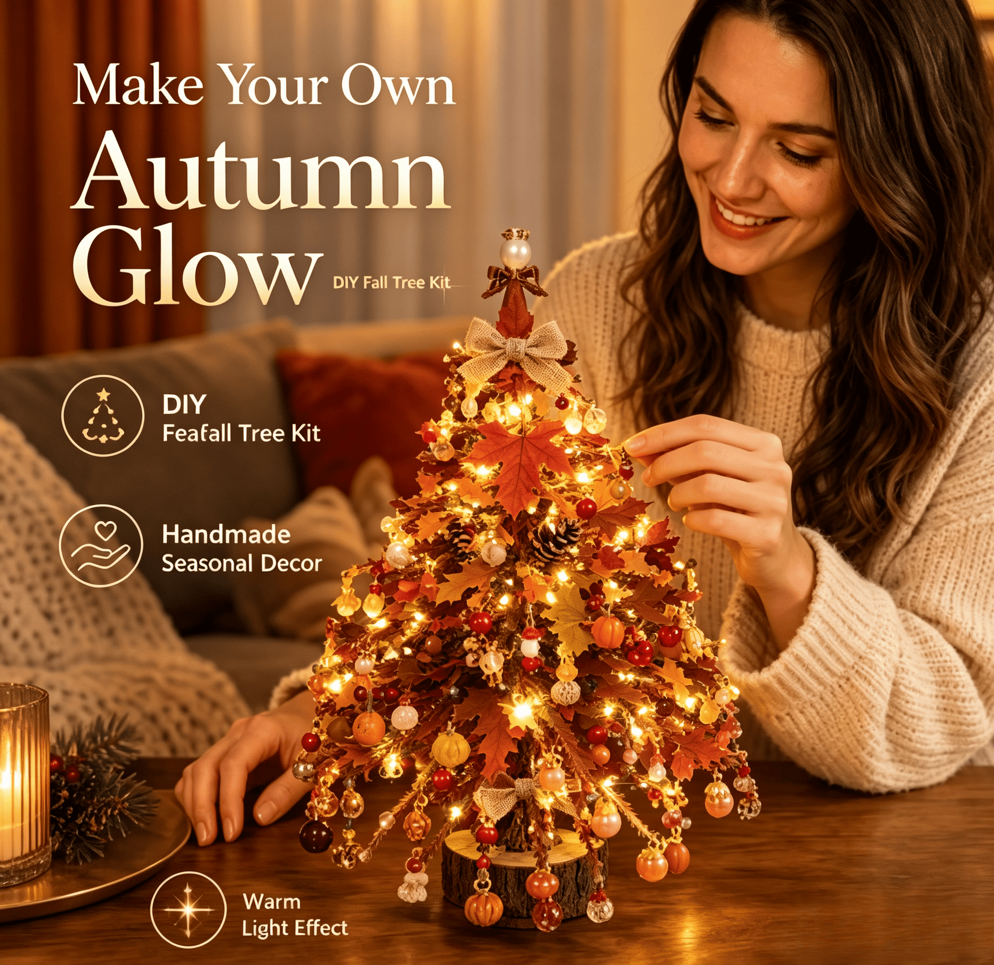 Autumn beaded tree style