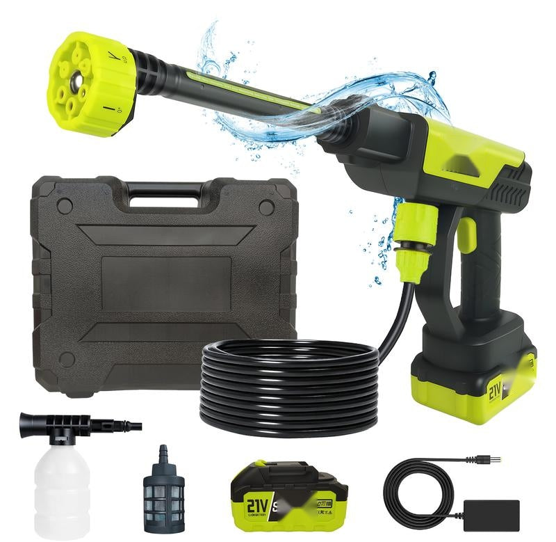 Cordless Pressure Washer and Single Port Charger Base, Bottle Portable Washer for Car,Home Cleaning & Garden Watering