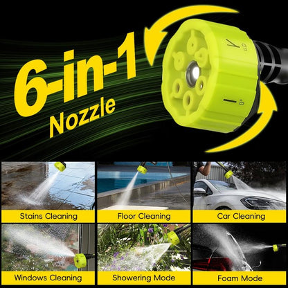Cordless Pressure Washer and Single Port Charger Base, Bottle Portable Washer for Car,Home Cleaning & Garden Watering